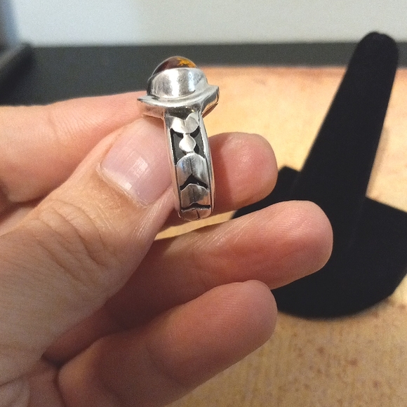 Lori Bonn 925 amber ring - Picture 9 of 11